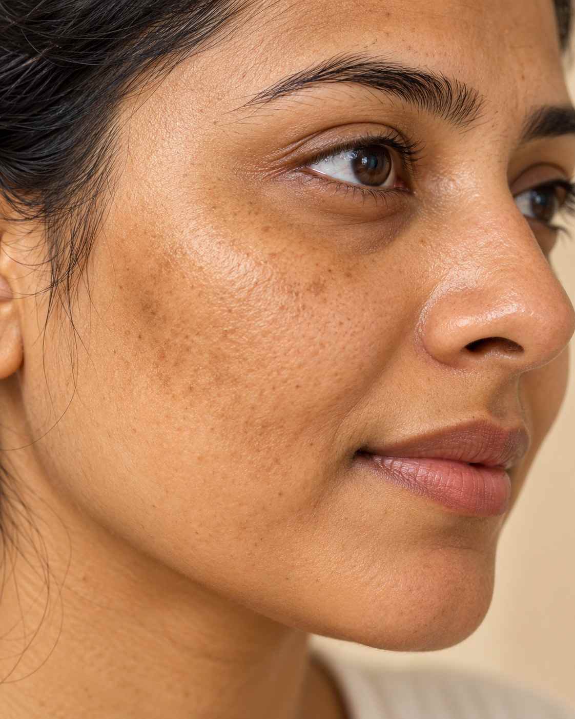 Skin before using The Herbal Company soap